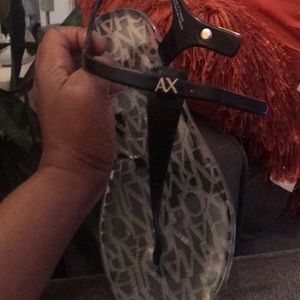 Women size 9 Armani exchange sandals worn once